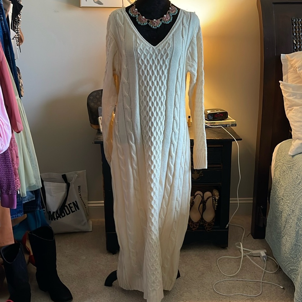 Sweater maxi dress